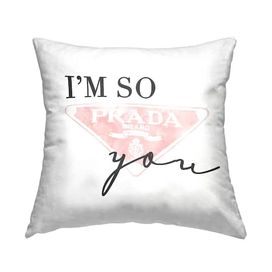 Stupell Industries Proud Of You Glam Brand Humor Quote Throw Pillow, 18" x 18"